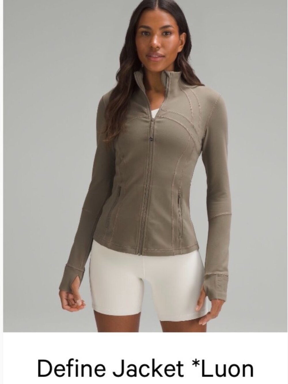 Lululemon Define Jacket Luon -- Nomad Size 2 (NWOT)